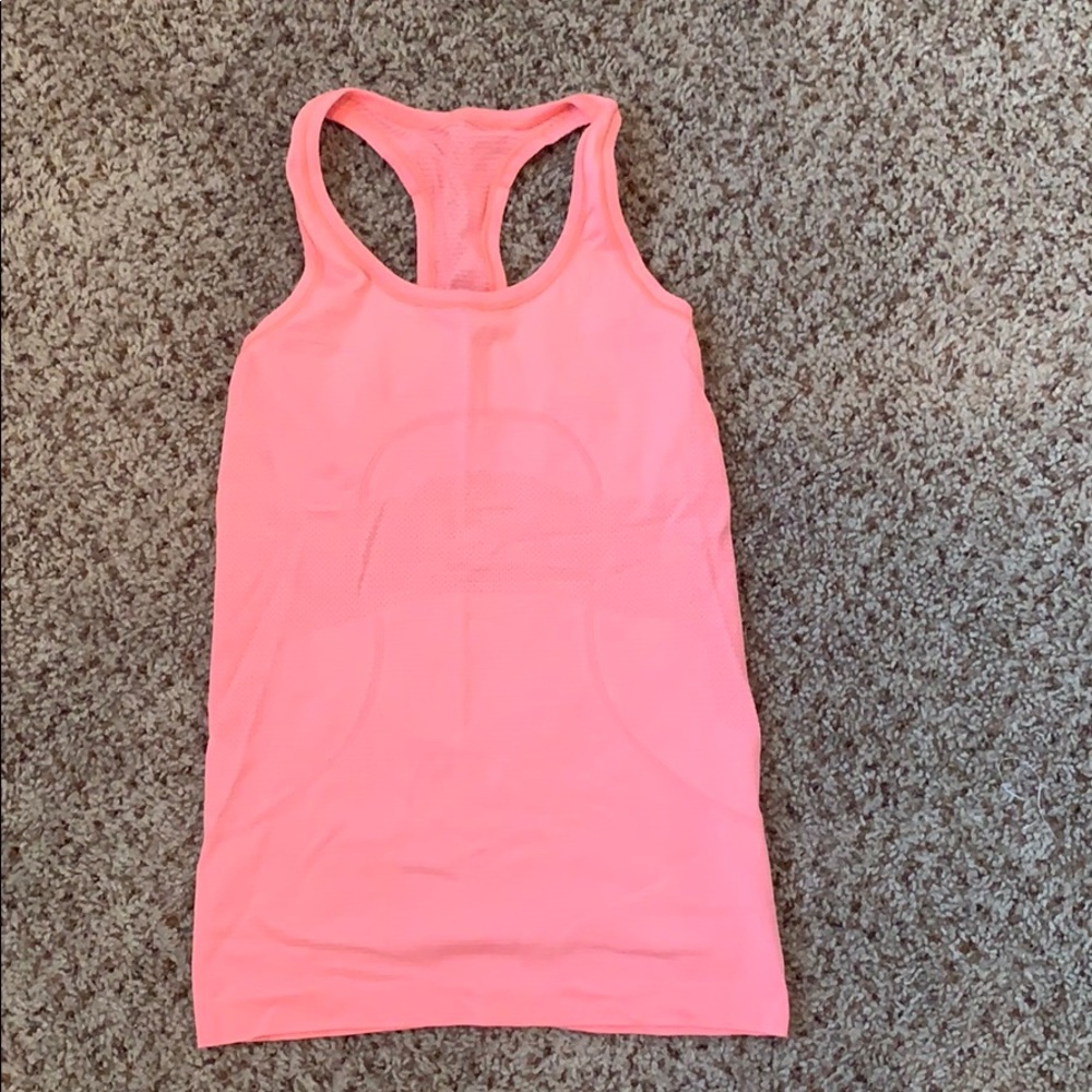 Size 4 coral LULULEMON tank